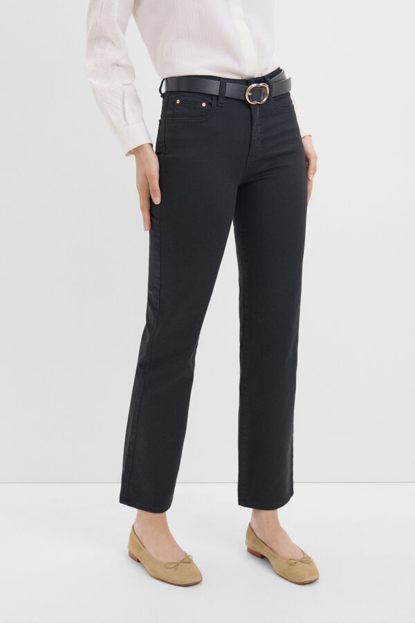 Cortefiel Pantalones Sensational Recto Negro