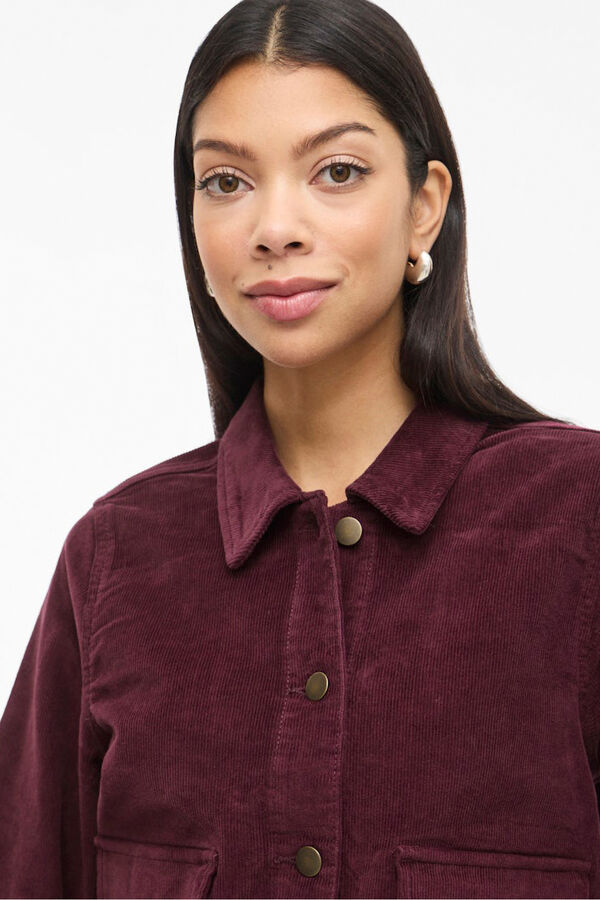 Vila Chaqueta corta de pana Morado