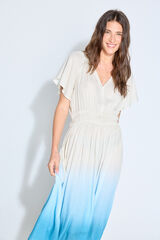 Slowlove Vestido estampado Estampado azul