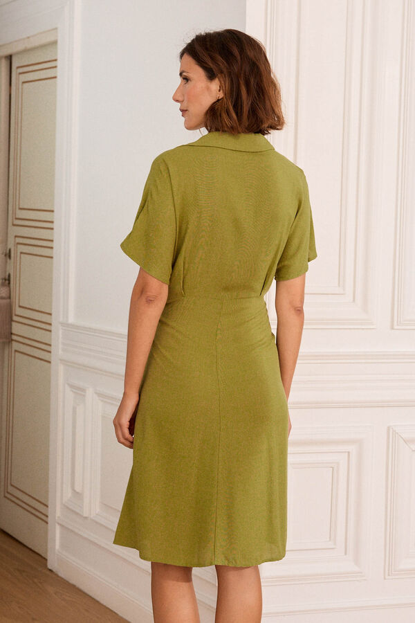 Polín Et Moi Vestido cruzado Elisea Verde