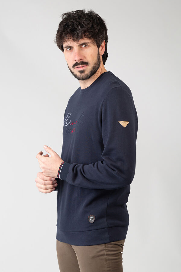 Privata Sudadera cuello redondo Azul marino