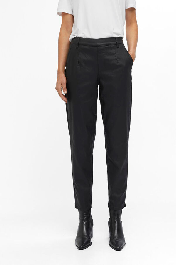 Object Pantal&oacute;n encerado chino Negro