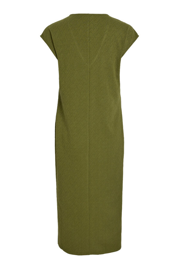 Vila Vestido midi de manga curta Verde