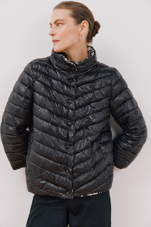 Cortefiel Cazadora acolchada reversible Negro
