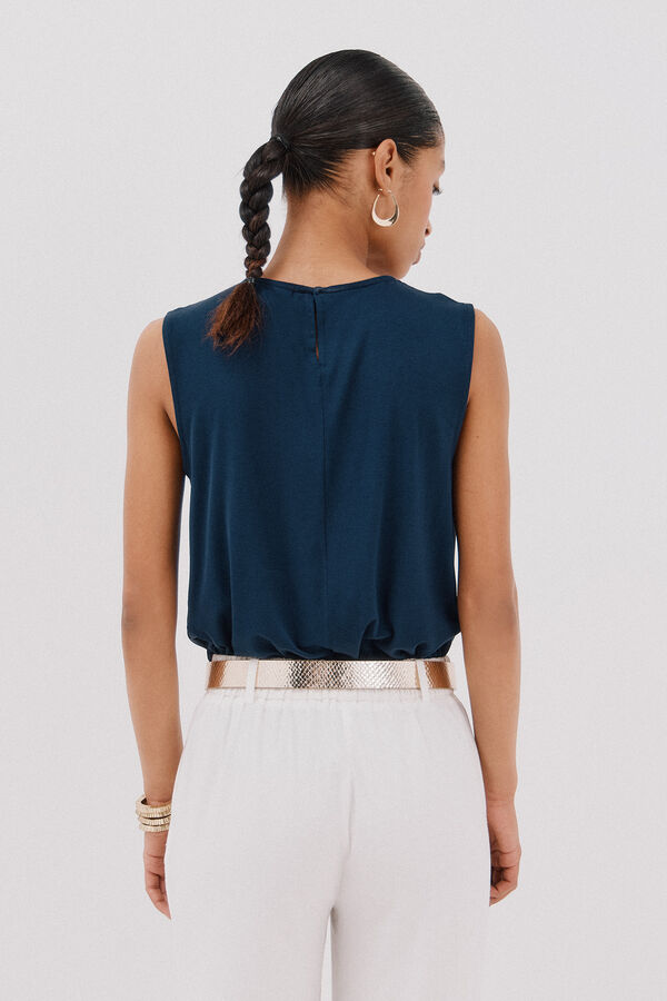 Cortefiel Top combinado Azul