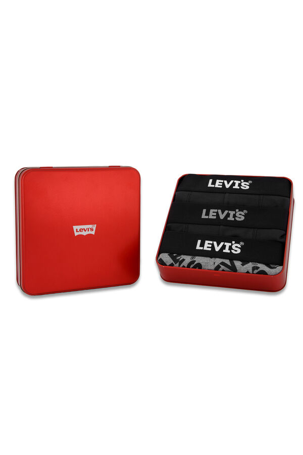 Levi's Pacote de caixa de presente com 3 boxers masculinos Levi's&reg; Preto