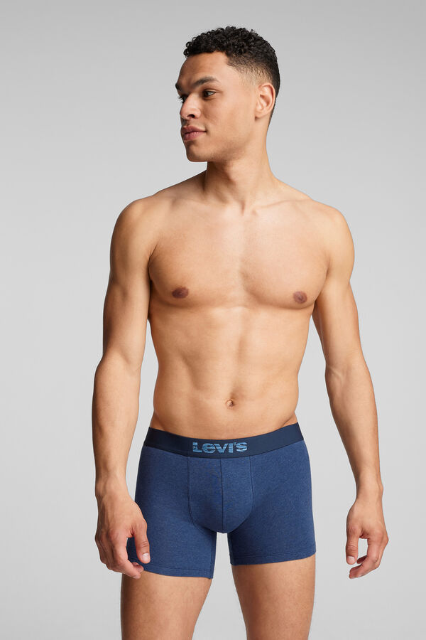 Levi's Caja de 3 calzoncillos b&oacute;xer de algod&oacute;n Levi's Azul marino