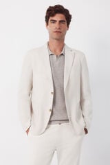 Cortefiel Blazer linho Tostado