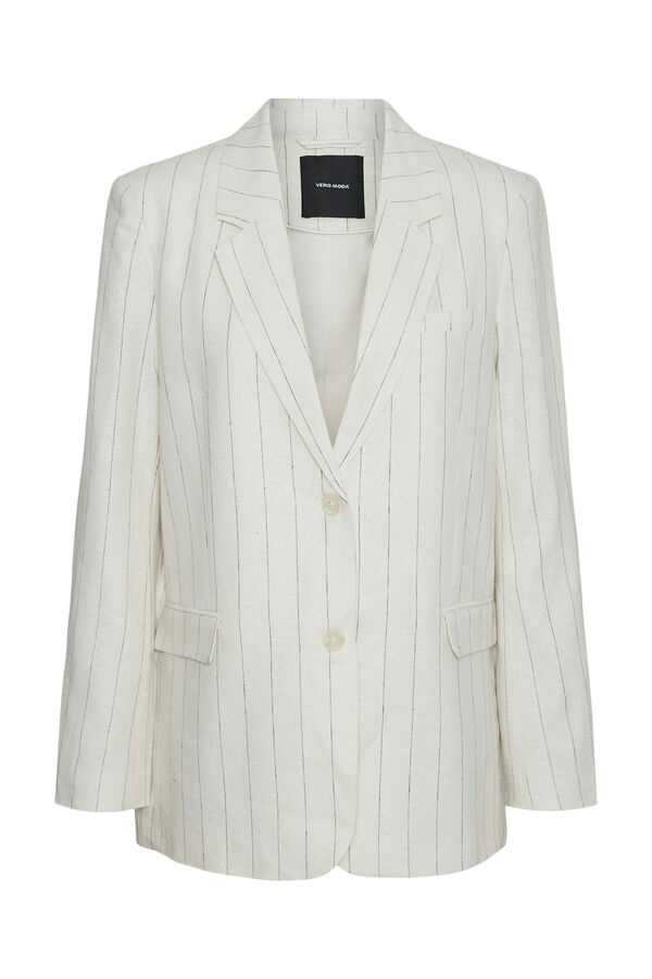 Vero Moda Blazer de lino fittin holgado Gris
