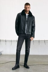 OOTO Jeans slim lavagem média cinzento Cinzento