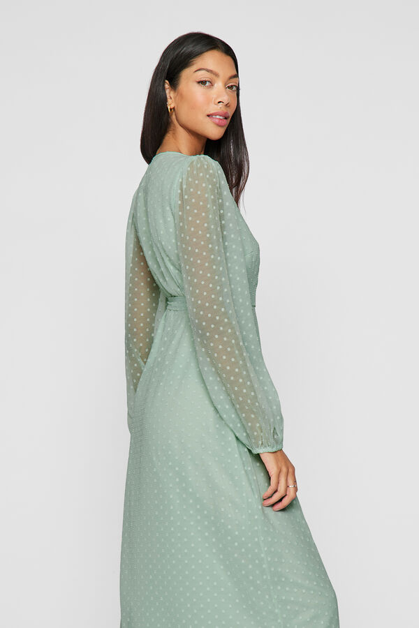 Vila Vestido midi fiesta Verde