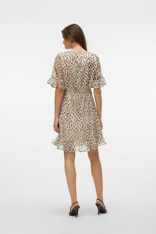 Vero Moda Vestido corto efecto gasa Gris