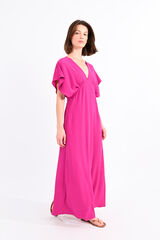 Molly Bracken Vestido comprido de manga curta borboleta Subiu