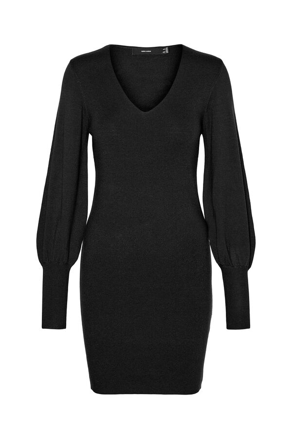 Vero Moda Vestido corto de punto Negro