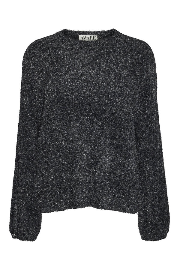 Vero Moda Su&eacute;ter manga comprida com lurex Preto