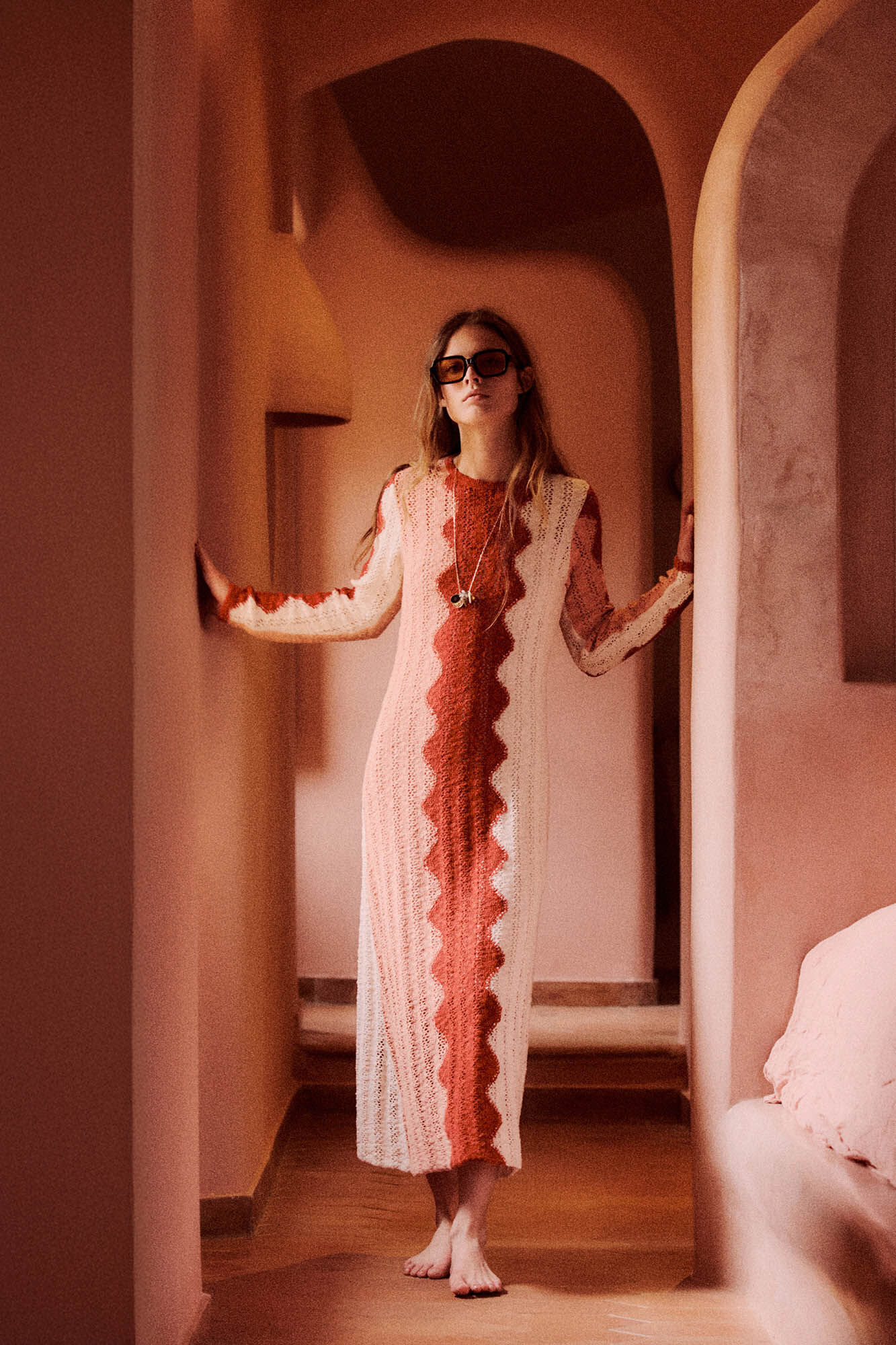 Slowlove Vestido malha multicolor