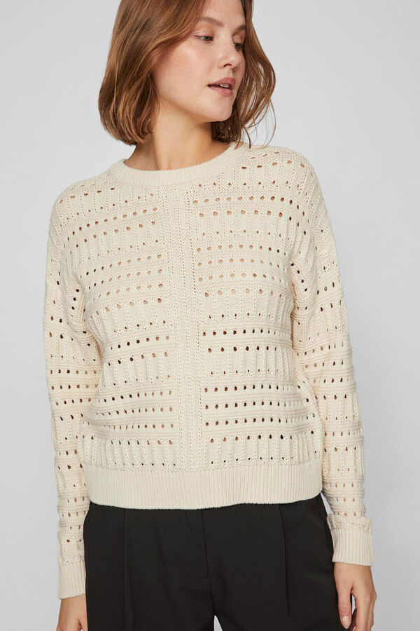 Vila Camisola de malha Cinzento