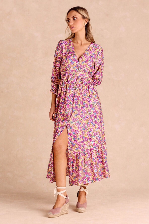 Pol&iacute;n Et Moi Vestido largo Lola Amarillo