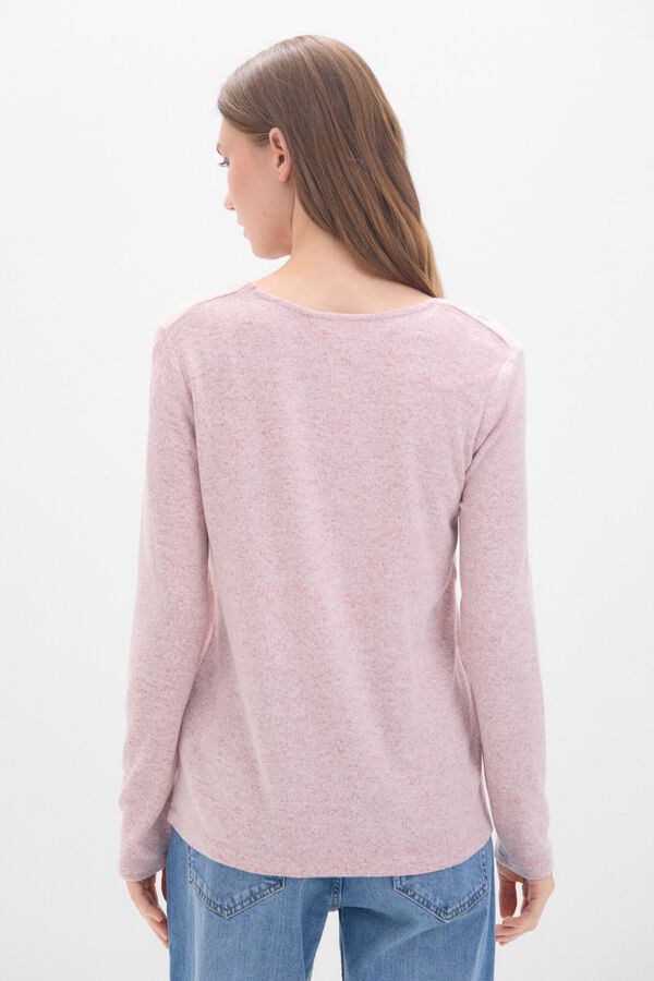 Cortefiel T-shirt b&aacute;sica gola em bico Granada