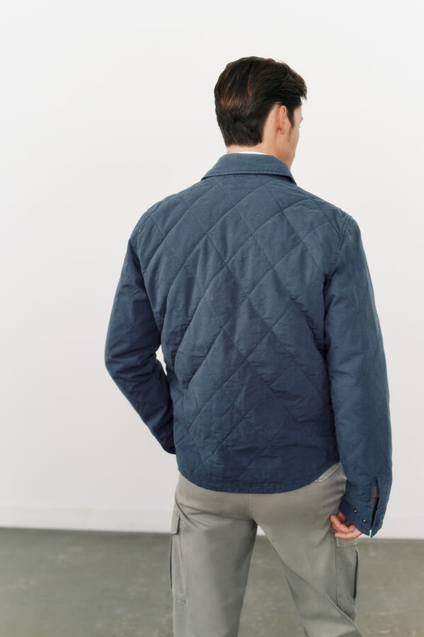 OOTO Sobrecamisa acolchada algodón Azul oscuro