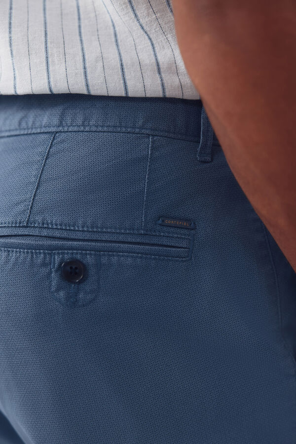 Cortefiel Bermuda chino regular ligero Azul