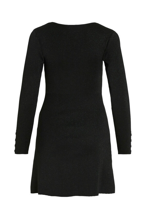 Vila Vestido curto de malha Preto