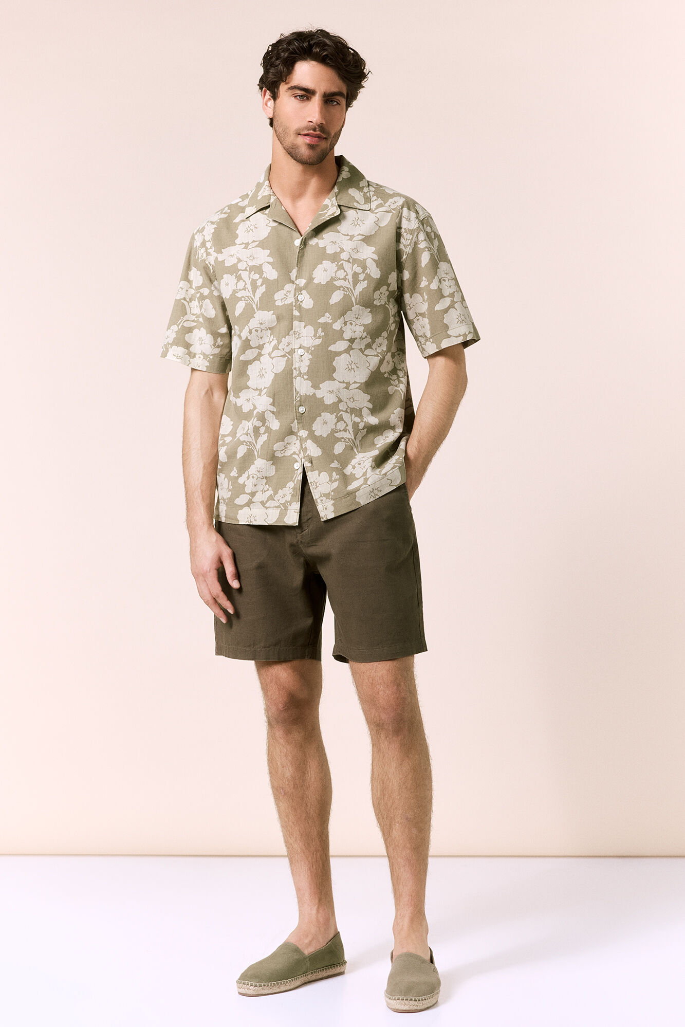 OOTO Camisa print algod&oacute;n manga corta