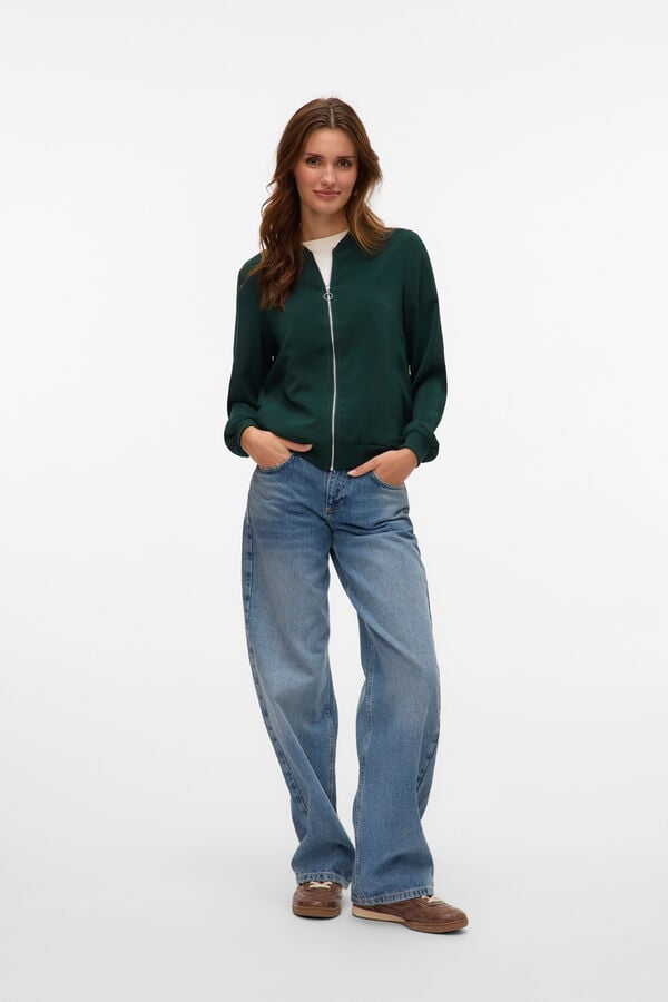Vero Moda Cazadora bomber Verde oscuro