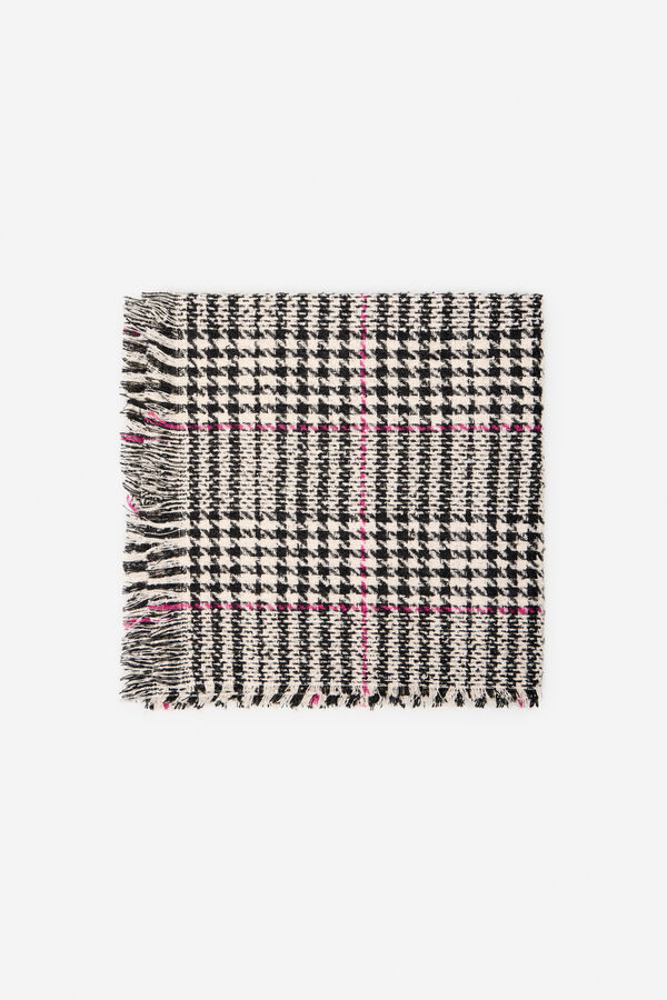 Cortefiel Fular estampado harris Estampado gris