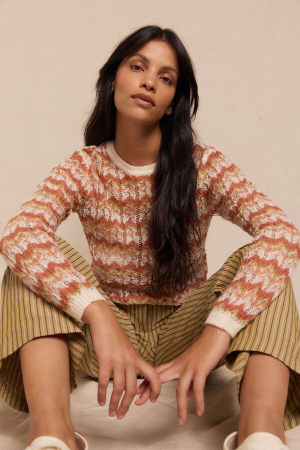 Slowlove Jersey calado multicolor Multicolor