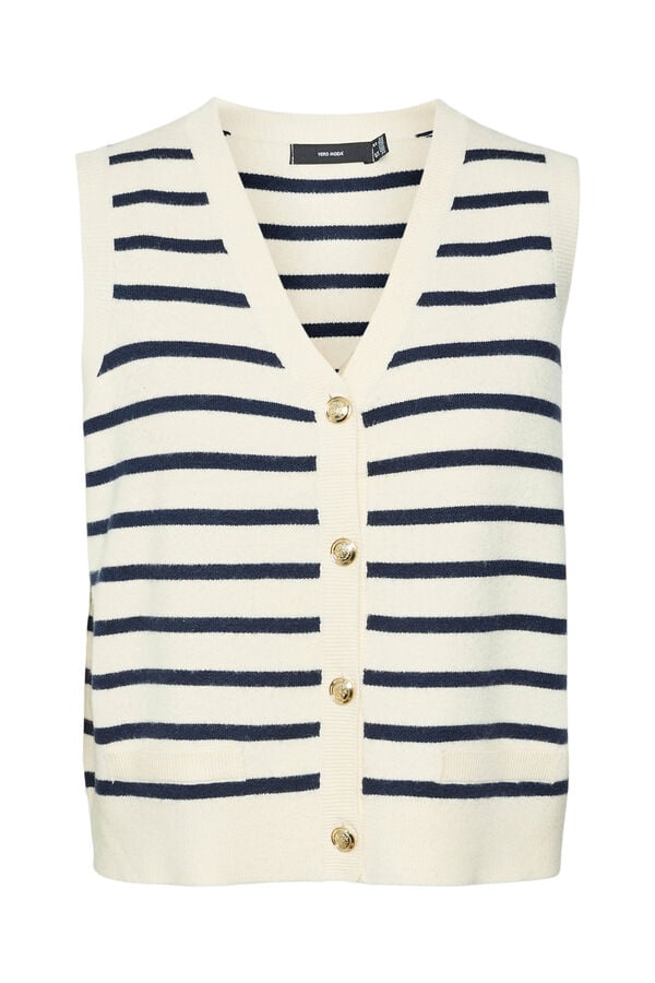 Vero Moda Colete com malha em bico Cinzento