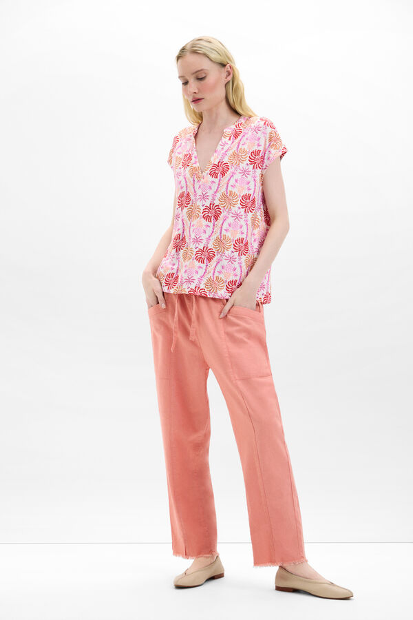 Cortefiel Camisola ponto ensopado Impressão