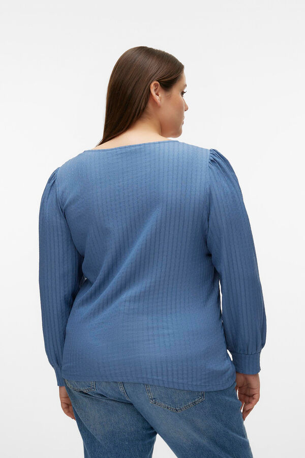 Vero Moda Curve Top de manga comprida Curve Azul