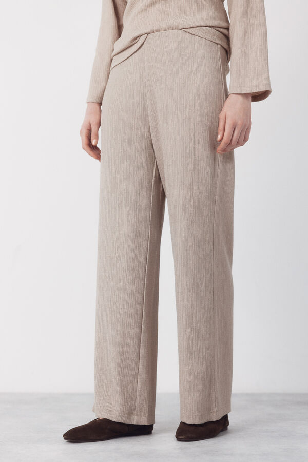 Cortefiel Pantal&oacute;n de punto Beige
