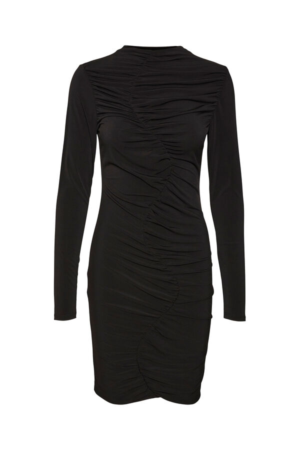 Vero Moda Vestido curto de manga comprida Preto