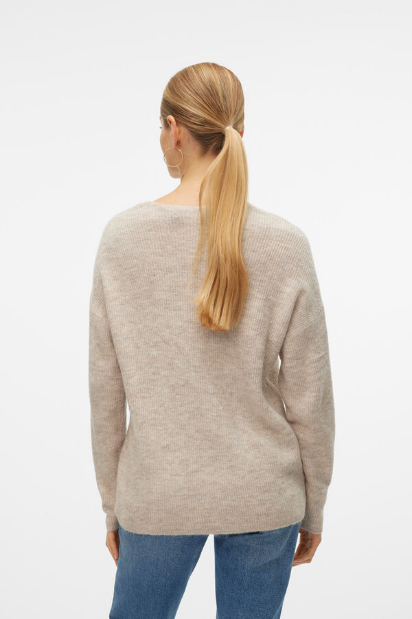 Vero Moda Jersey b&aacute;sico de punto Beige