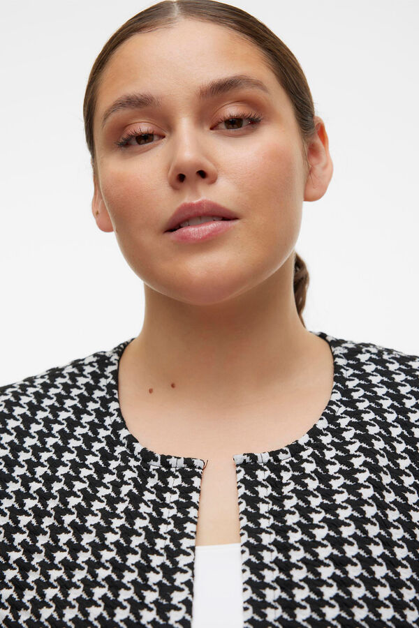 Vero Moda Curve Cardigan pied-de-poule Curve Preto