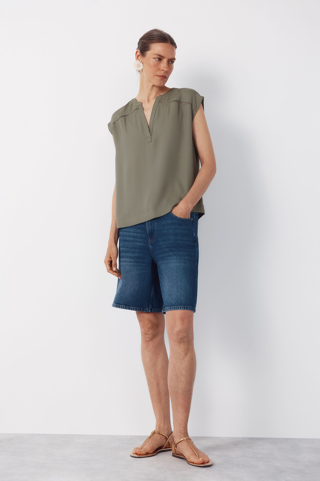 Cortefiel Blusa Entredos
