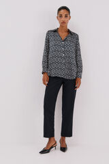 Cortefiel Pantal&oacute;n cremalleras Negro