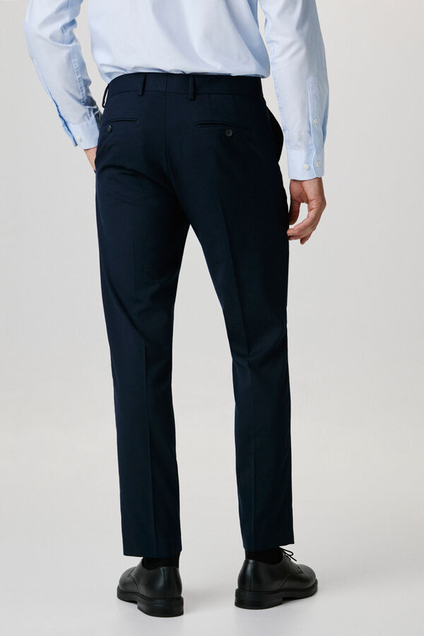 Selected Pantal&oacute;n de traje Slim Fit Azul marino