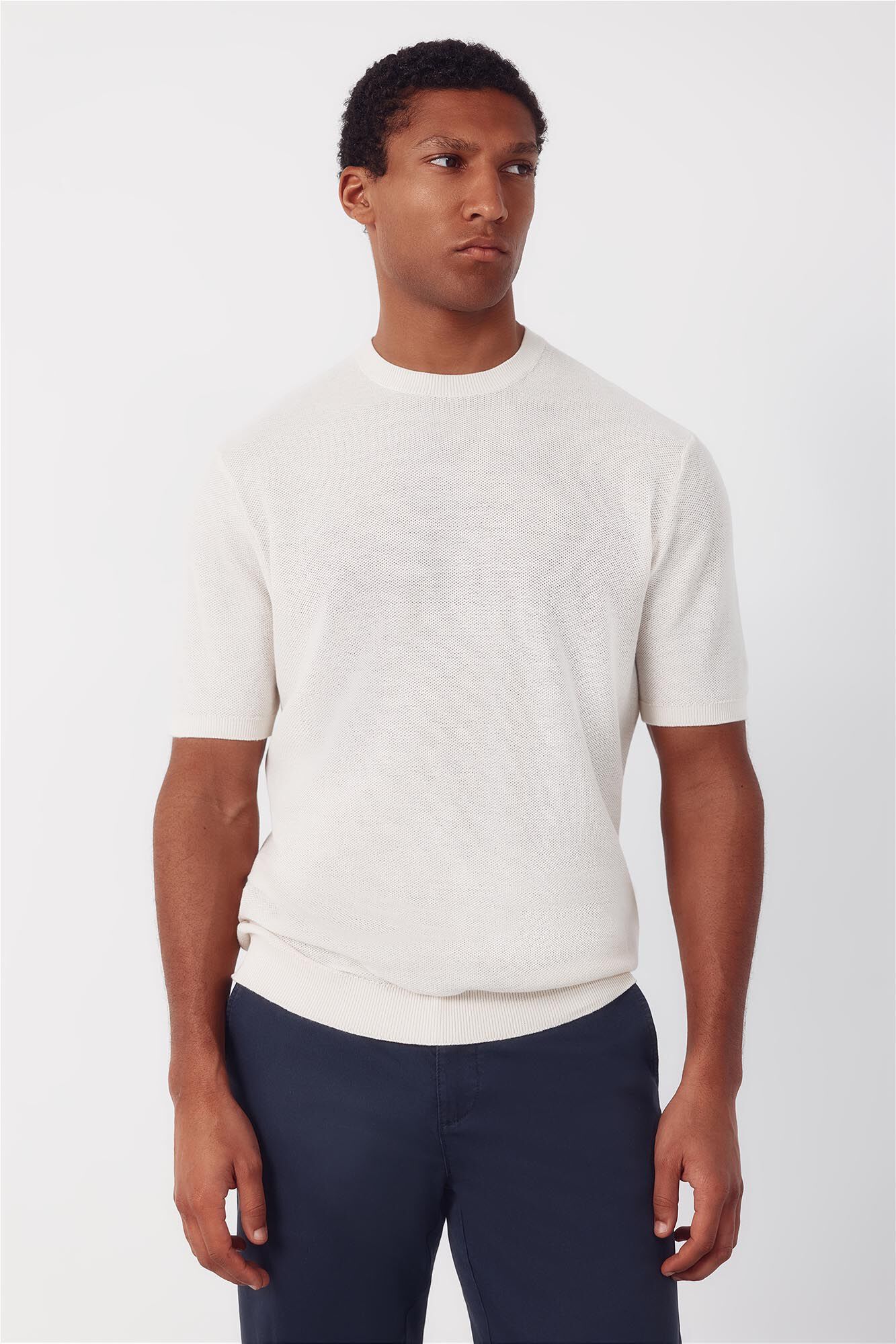 Cortefiel Jersey camiseta b&aacute;sico manga corta