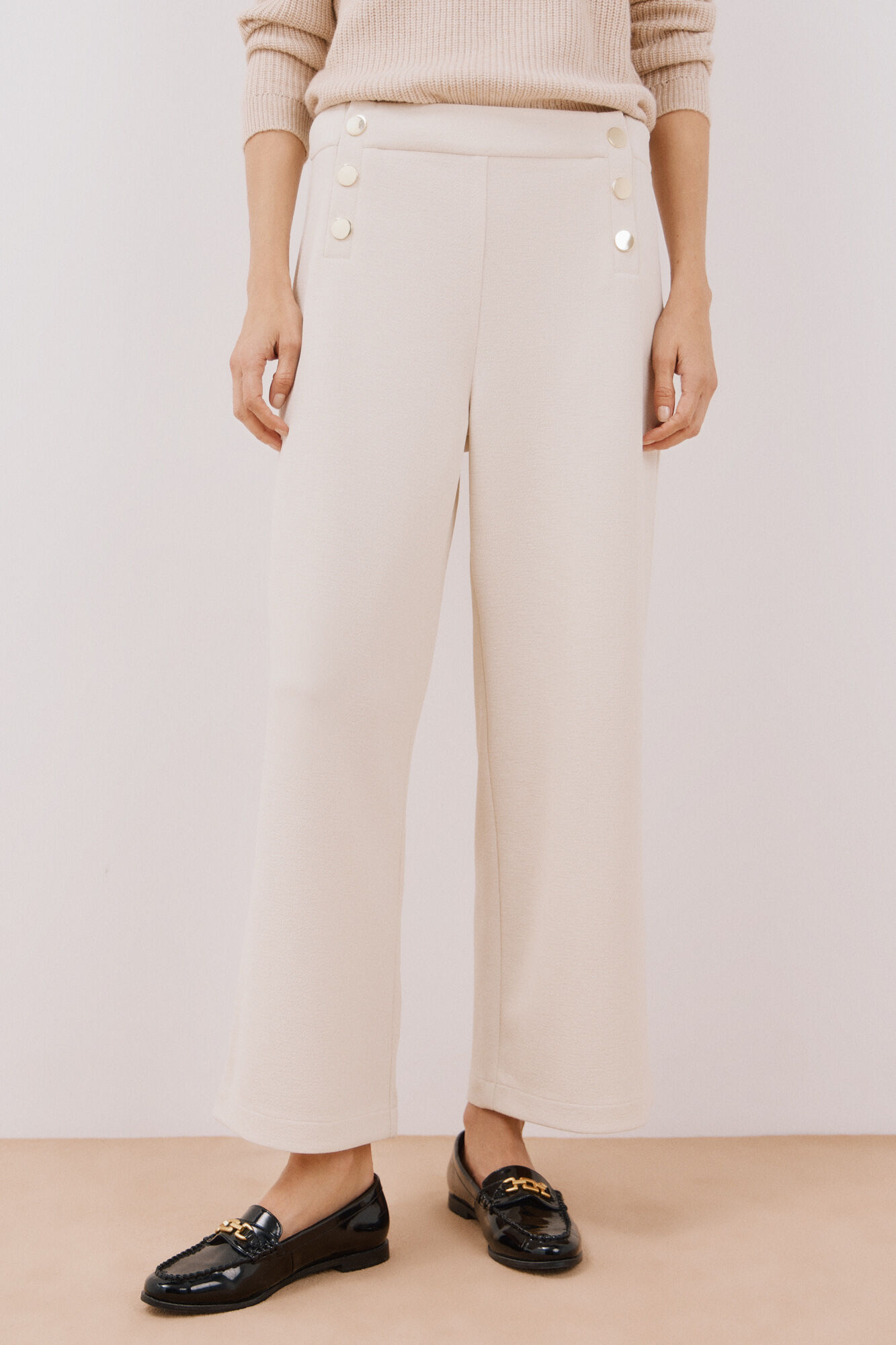 Cortefiel Pantal&oacute;n de punto con botones