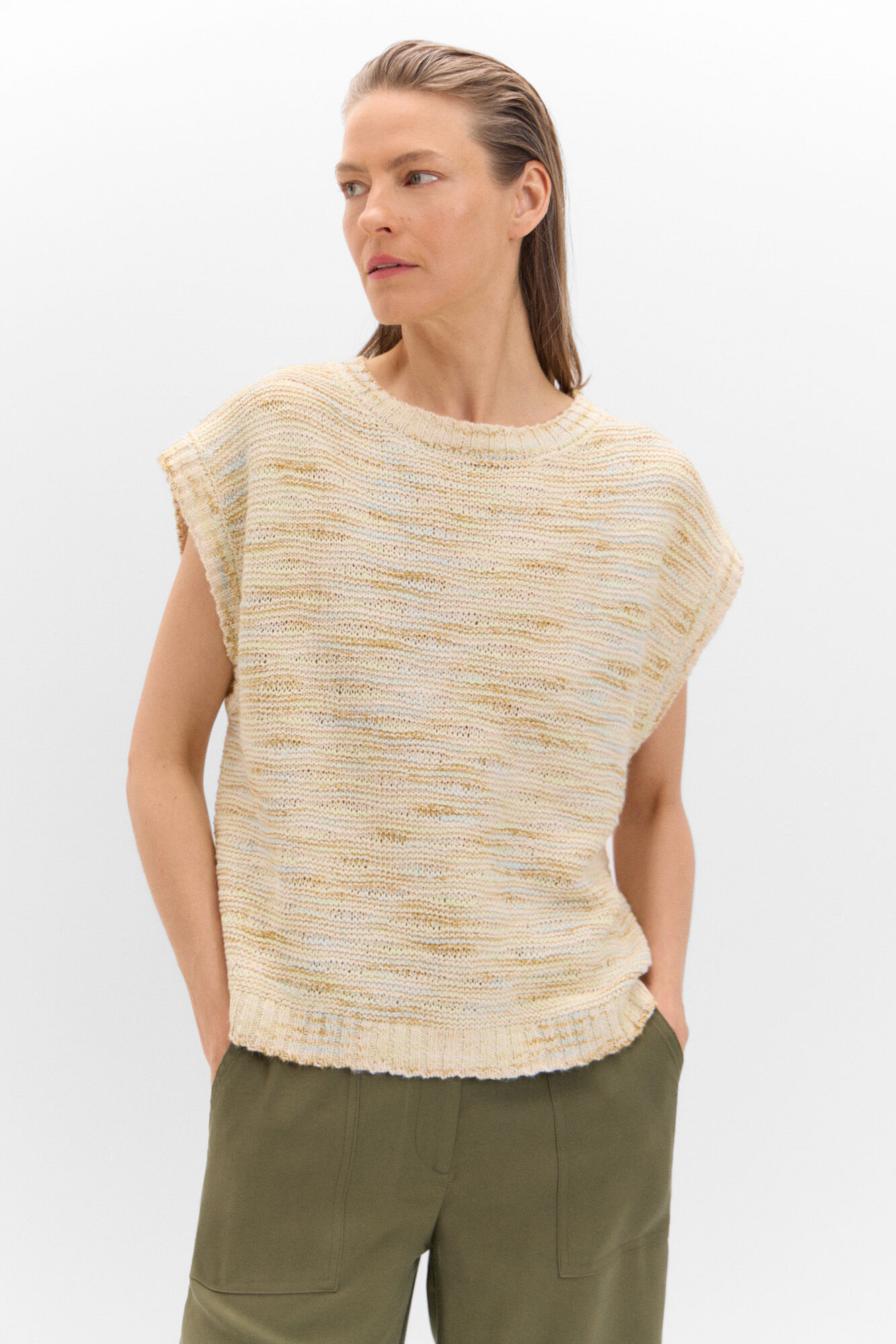 Cortefiel Chaleco punto estructura