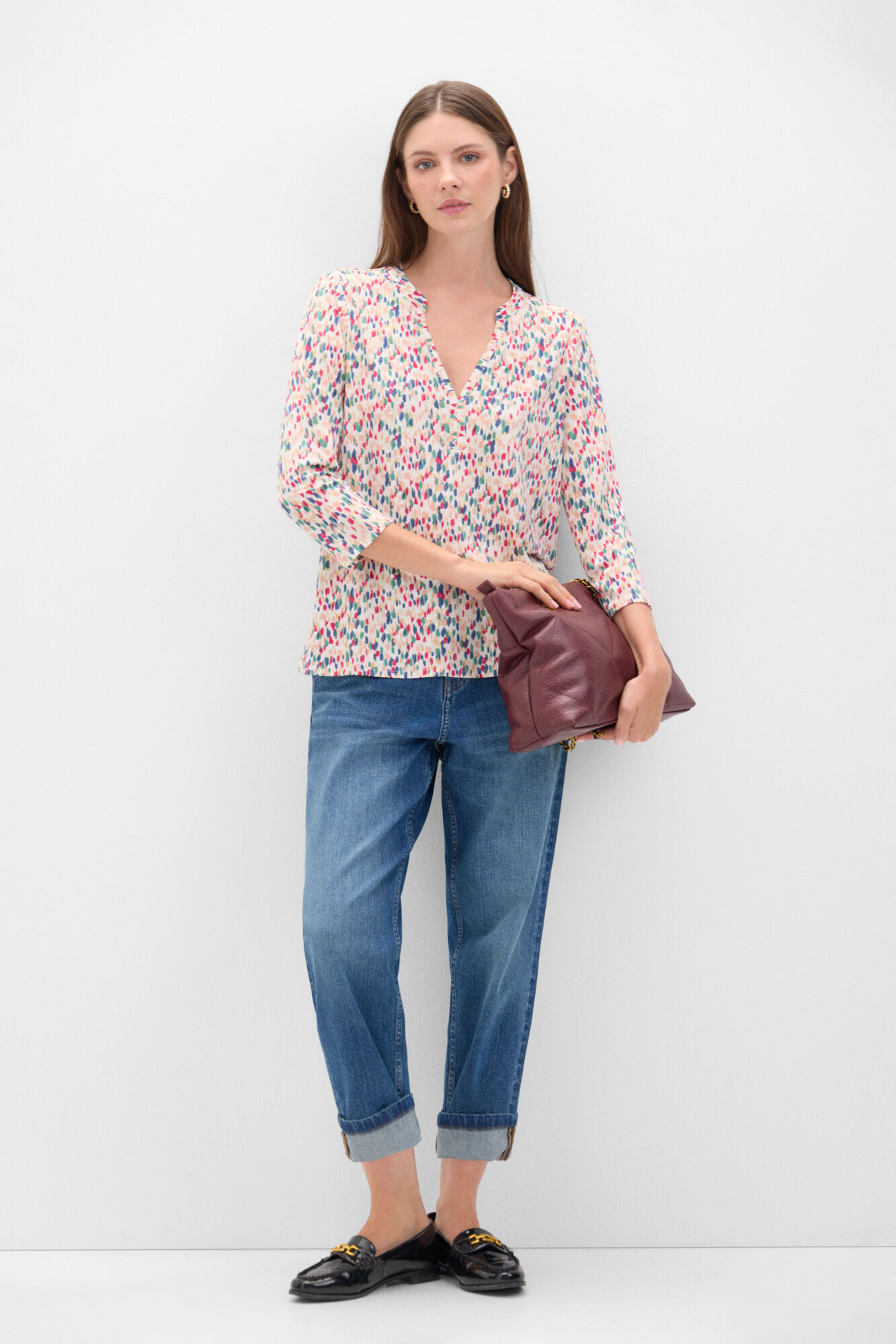 Cortefiel T-shirt b&aacute;sica fluida