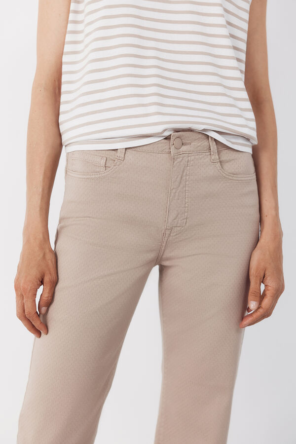 Cortefiel Jeans sensacional jacquard Tostado
