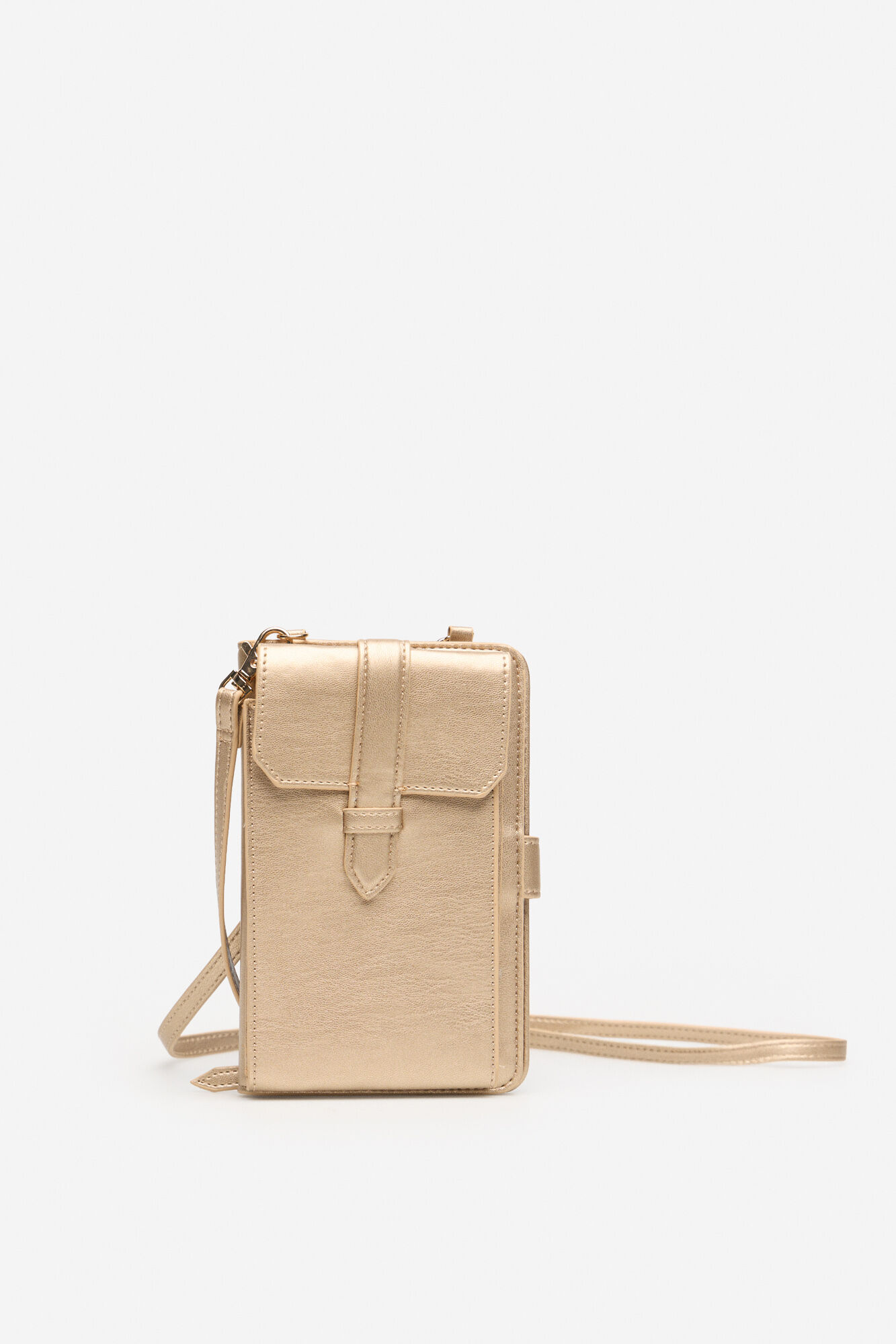 Cortefiel Porta-celular carteira carteira dourada