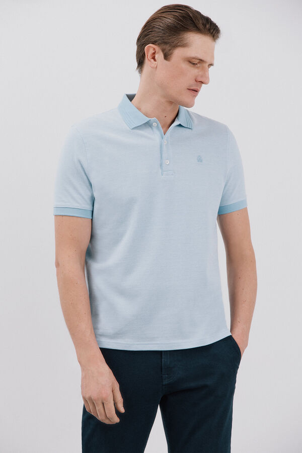 Cortefiel Polo oxford Azul
