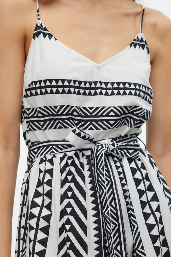 Vero Moda Vestido tobillero de tirantes Blanco