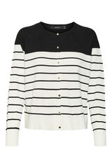 Vero Moda Casaco de malha com gola redonda  Branco