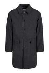 Jack & Jones Sobretudo com gola italiana Preto